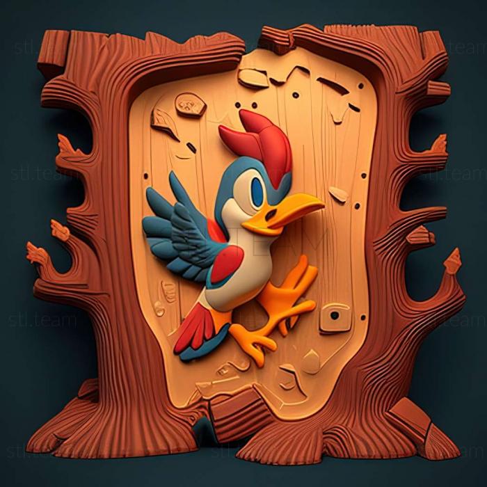 3D model Woody Woodpecker game (STL)
